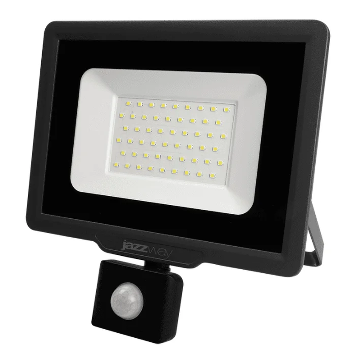 Прожектор светодиодный PFL-C3 SENSOR 50Вт 6500К IP65 с датчиком движения закалённое стекло Pro JazzWay (5026940A)